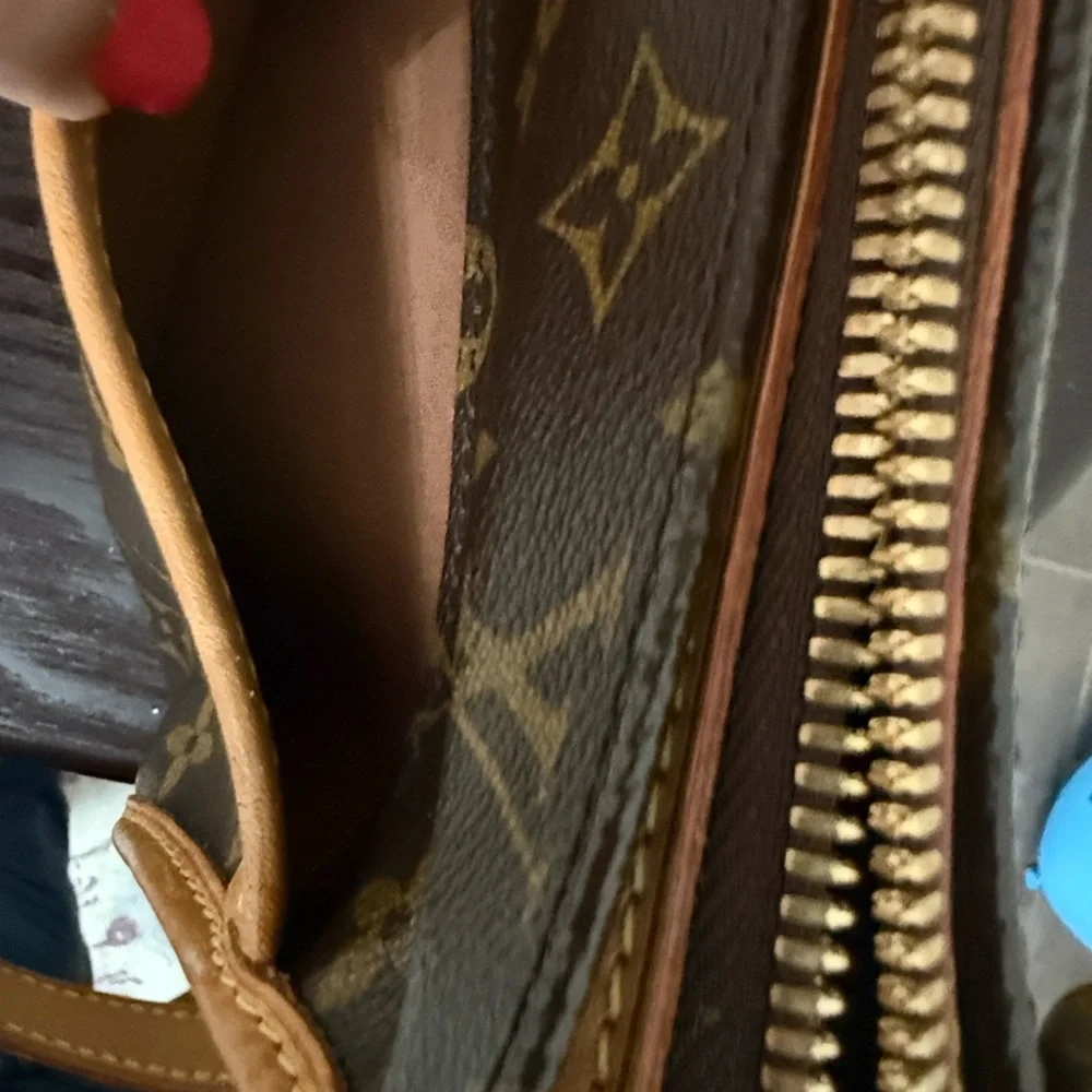 Louis Vuitton Brown and Tan Monogram Crossbody Bag